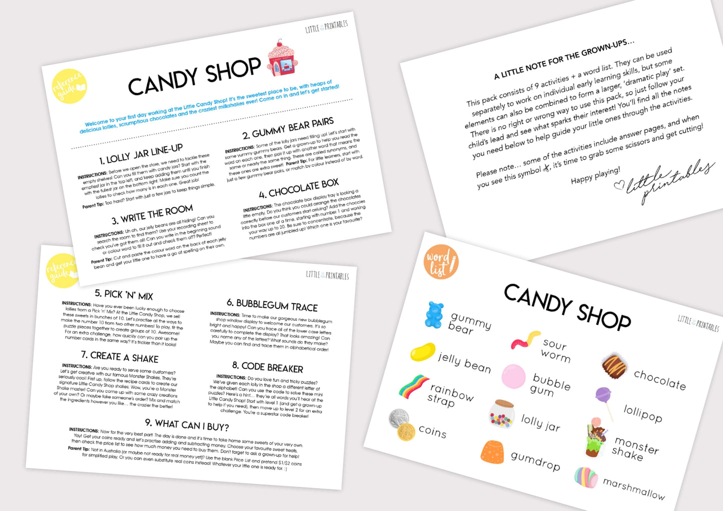 Play & Learn Kit - CANDY SHOP